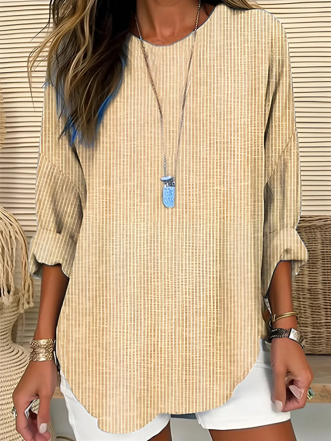 Trendy Striped Blouse