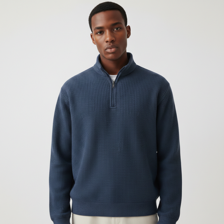 Men’s Zip-Up Sweater for Daily and Casual Wear