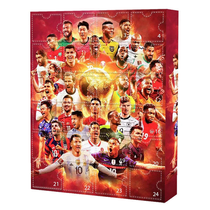 2026 Football Advent Calendar with 24 Collectible Soccer Figurines | Daily Holiday Countdown Gift for Kids and Sports Fans