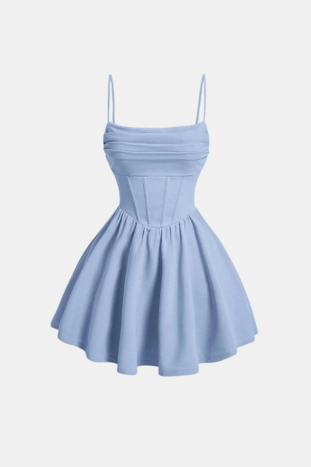 Women's Corset Mini Cocktail Dress | Ruched Bodycon Silhouette | Spaghetti Strap Party Dress | Evening Wedding Guest Occasion Wear