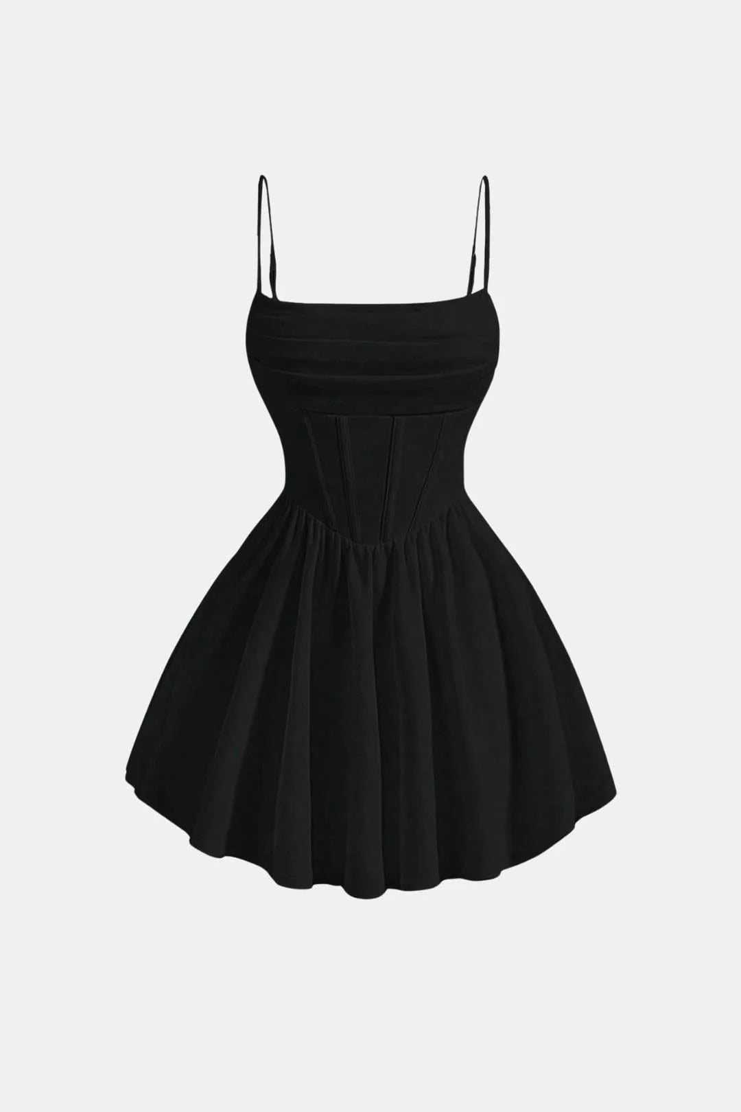 Women's Corset Mini Cocktail Dress | Ruched Bodycon Silhouette | Spaghetti Strap Party Dress | Evening Wedding Guest Occasion Wear