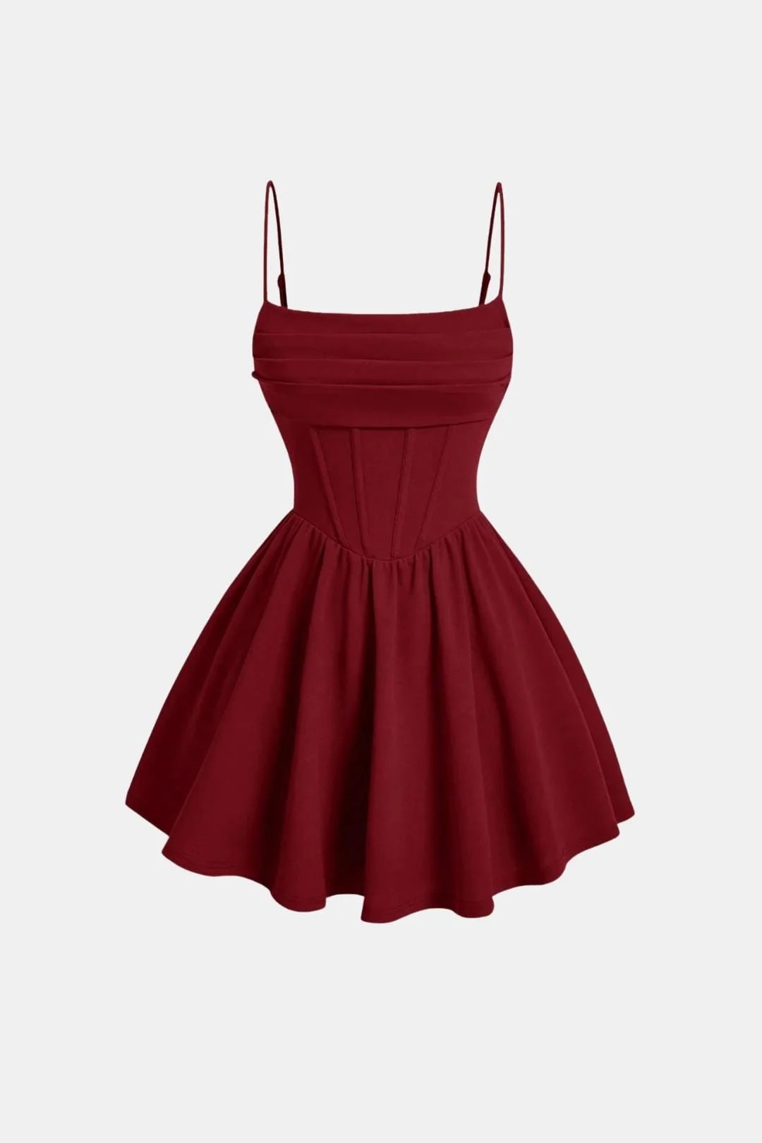 Women's Corset Mini Cocktail Dress | Ruched Bodycon Silhouette | Spaghetti Strap Party Dress | Evening Wedding Guest Occasion Wear