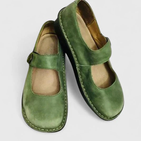 Leather Mary Jane Flats