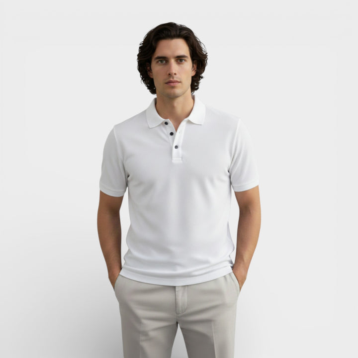 Men’s Breathable Polo Shirt  Lightweight Summer Comfort Fit