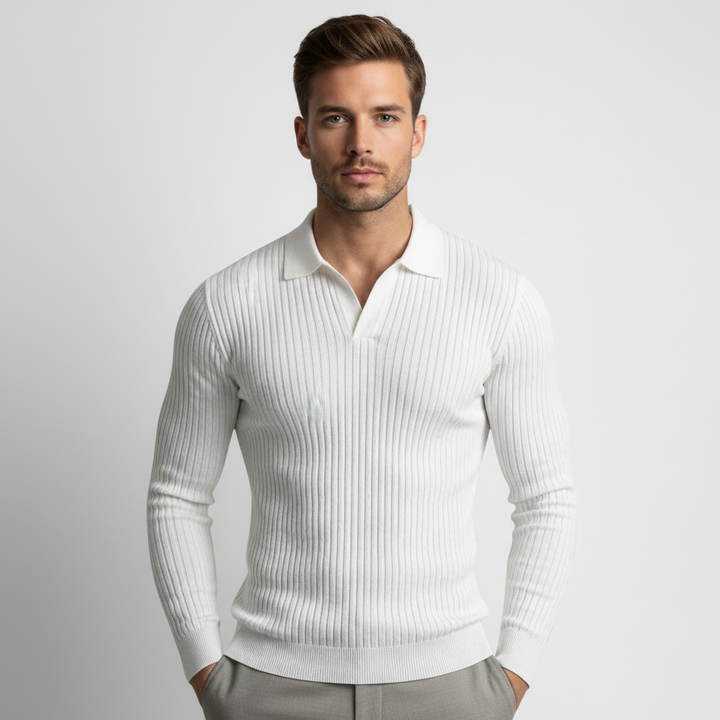 Men’s Open Collar Shirt Relaxed Fit Elegant Style