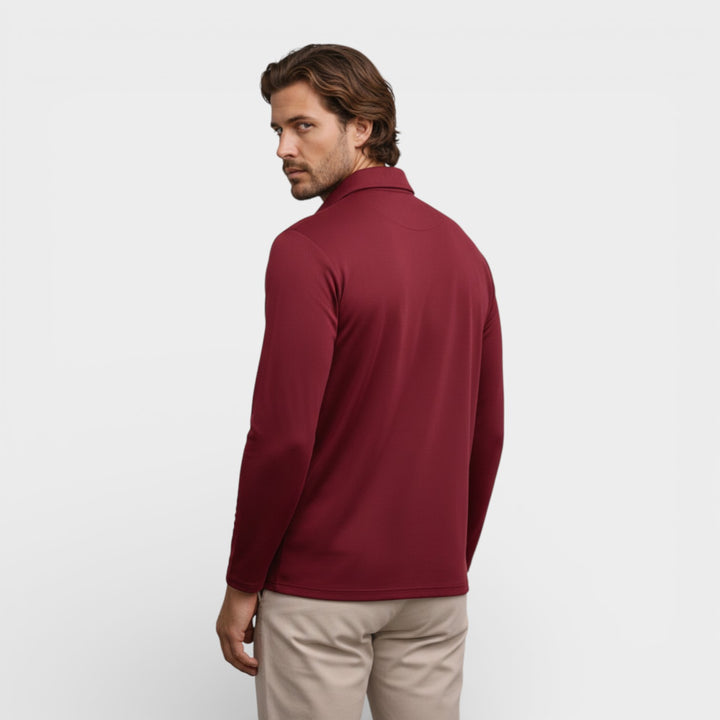 Men’s Long Sleeve Polo Shirt Premium Comfort Fit