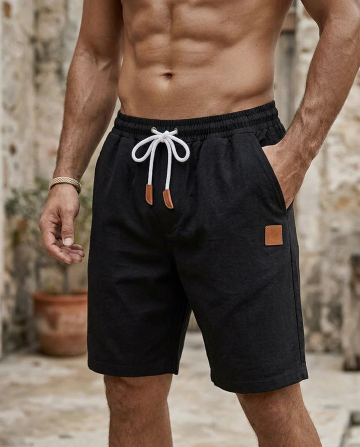 Men's Breathable Solid Color Drawstring Summer Shorts