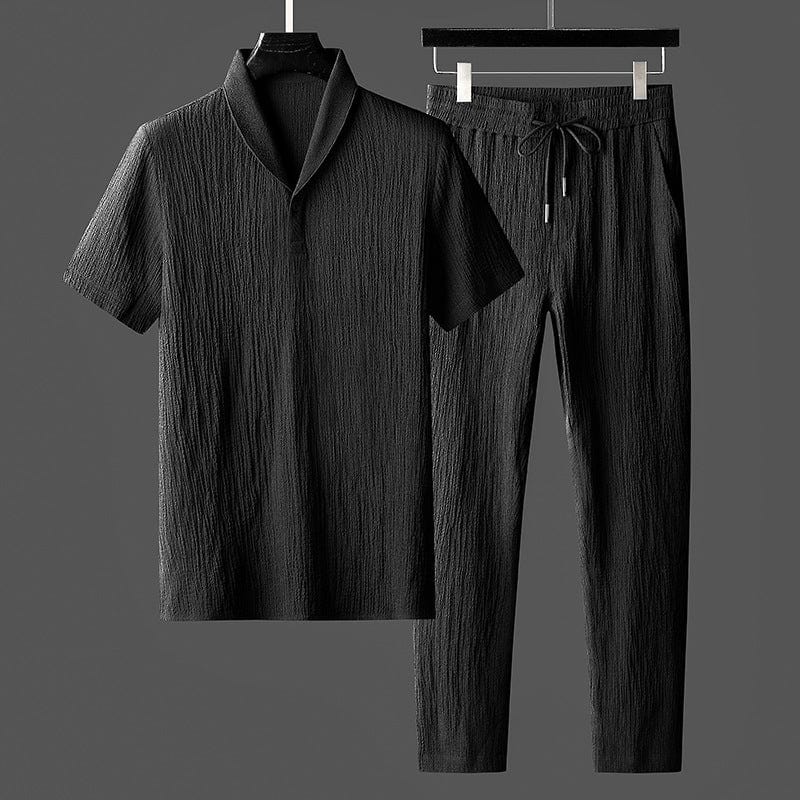 Men's Lightweight Casual Set Breathable Cotton Mix Outfit