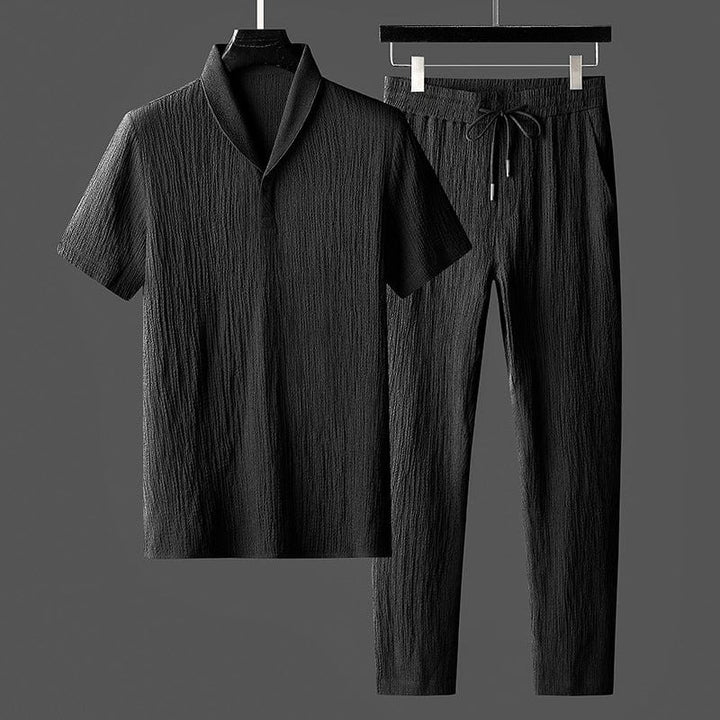 Men's Lightweight Casual Set Breathable Cotton Mix Outfit