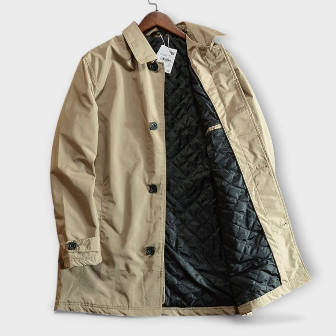 Men’s Timeless Trench Jacket Classic Outerwear