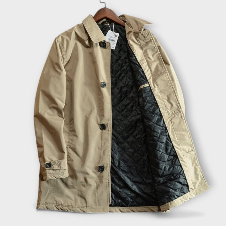 Men’s Timeless Trench Jacket Classic Outerwear