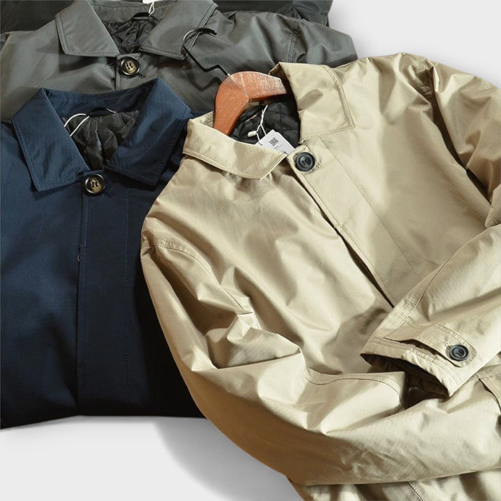 Men’s Timeless Trench Jacket Classic Outerwear