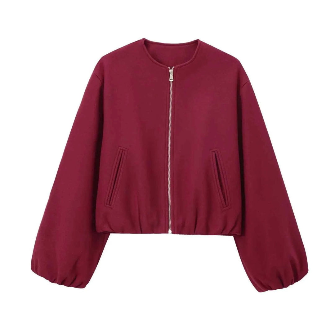 Leichte Bomberjacke Damen - Cecile LavelleRot