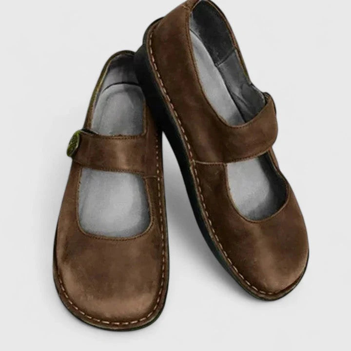Leather Mary Jane Flats