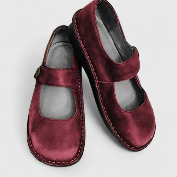 Leather Mary Jane Flats