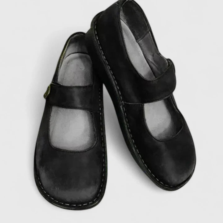 Leather Mary Jane Flats