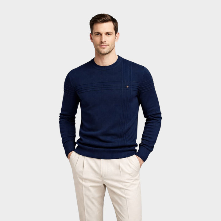 Men’s Classic Crew Neck Pullover Everyday Wear