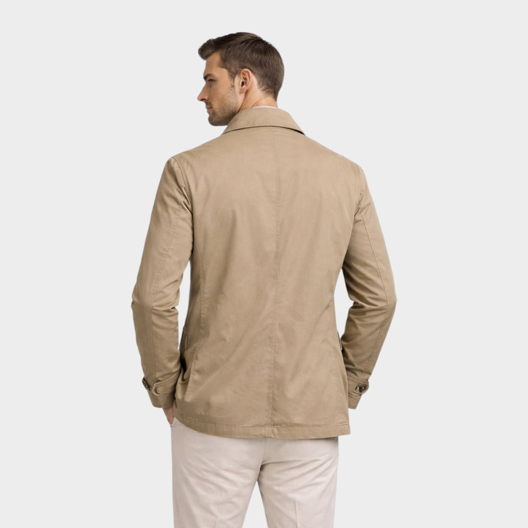 Men’s Timeless Trench Jacket Classic Outerwear