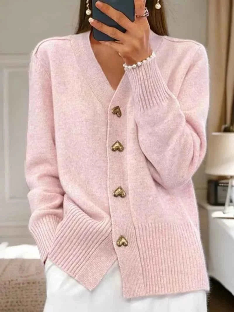 Women's Button Front Cardigan Knit | Regular Fit | Soft Lightweight Layering Sweater | Workwear Smart Casual Everyday
