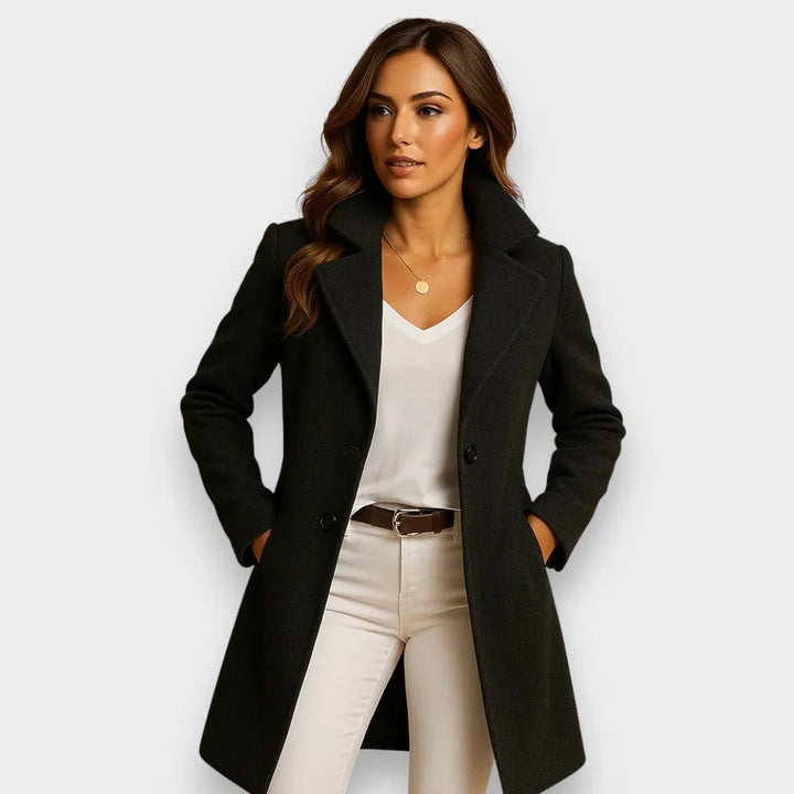 Women's long wool coat – Elegant and warm