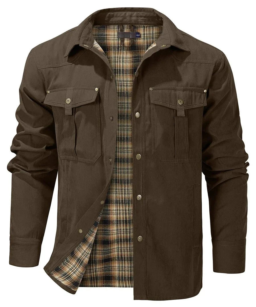 Warm outdoor jacket for men