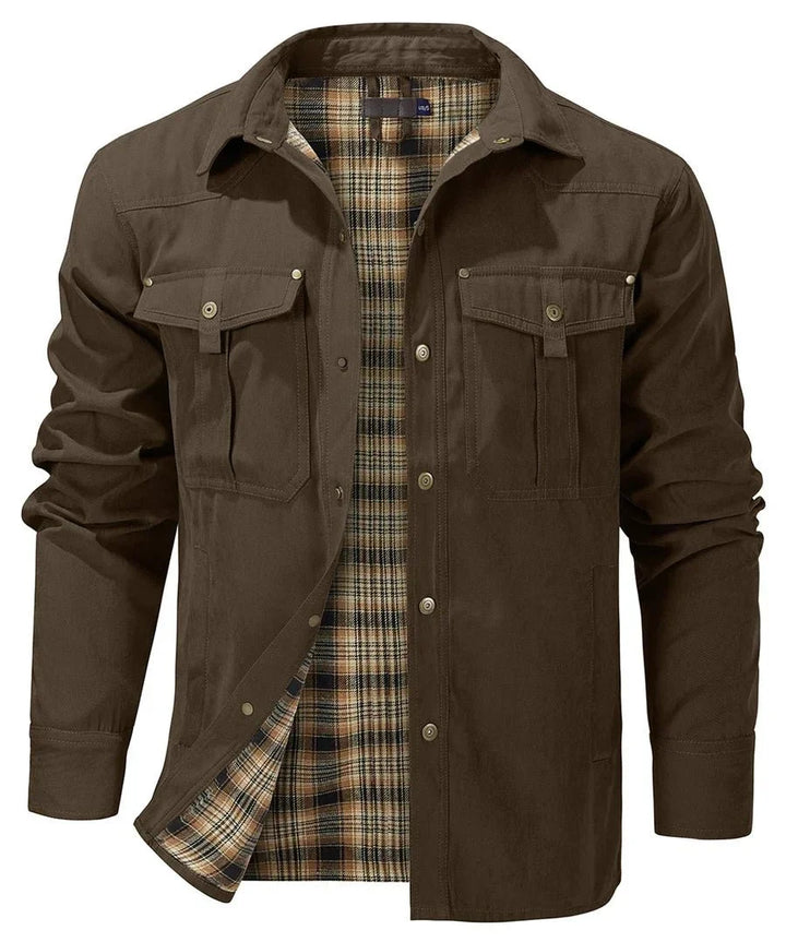 Warm outdoor jacket for men