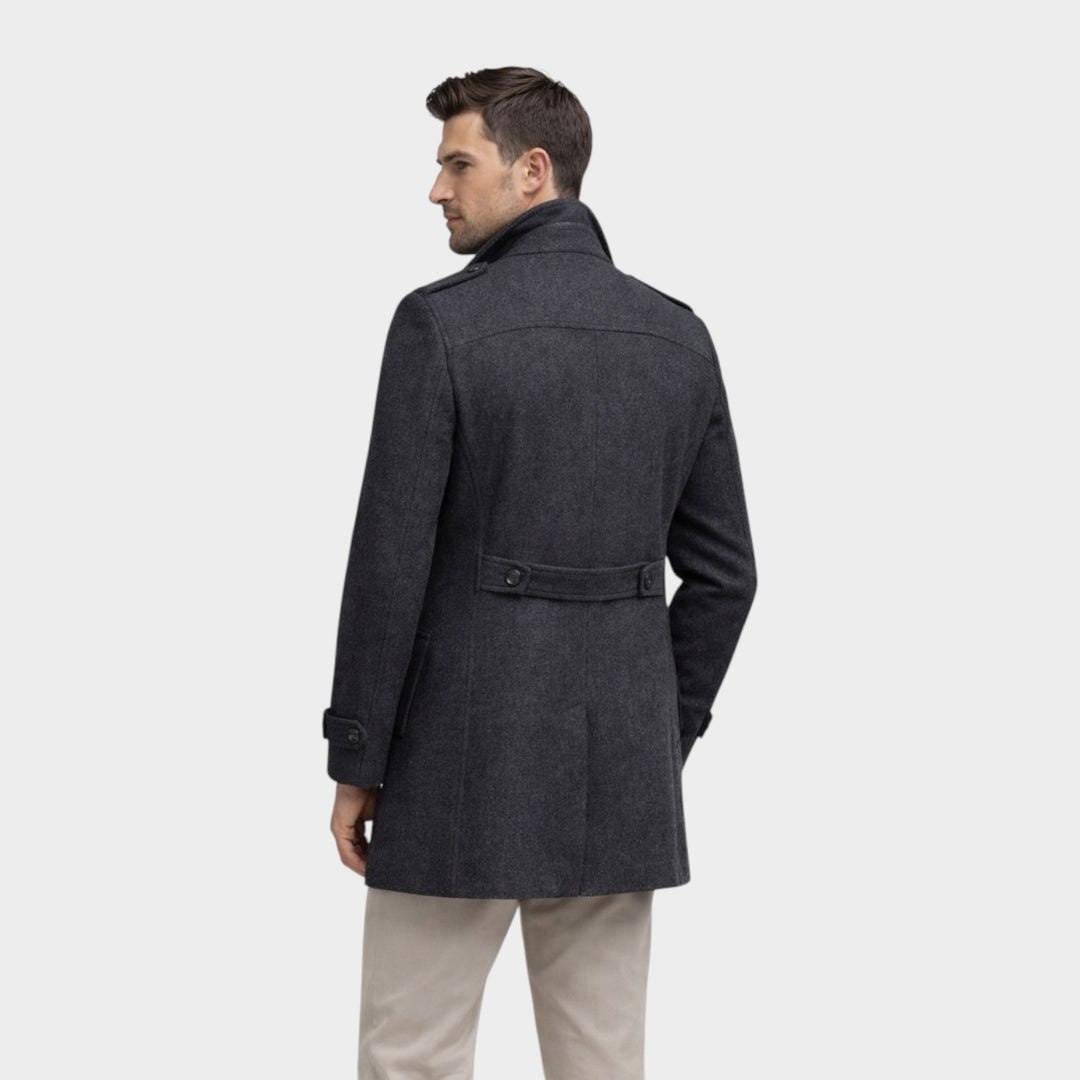 Men’s Wool Coat Warmth Classic Winter Outerwear